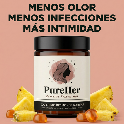 PUREHER | Flora íntima sana y equilibrada, sin antibióticos ni cremas