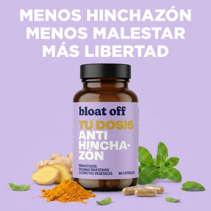 BLOAT OFF | Alivio para la hinchazón, sin dietas ni químicos raros