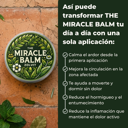 The Miracle Balm | Alivia el ardor y hormigueo para que vuelvas a moverte sin dolor
