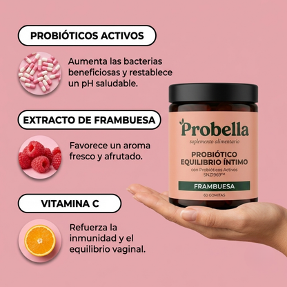 PROBELLA | Flora íntima natural sana sin antibióticos ni cremas